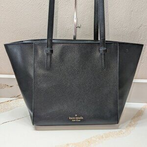 Kate Spade black saffiano shoulder bag. EUC!